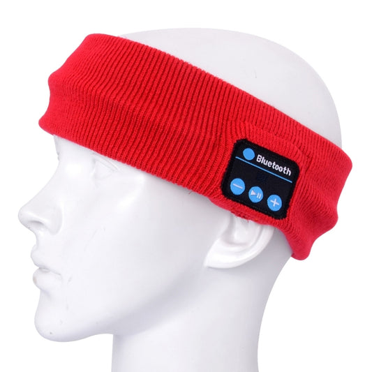 Knitted Bluetooth Headsfree Sport Music Headband with Mic for iPhone / Samsung and Other Bluetooth Devices(Red) by bashfashion