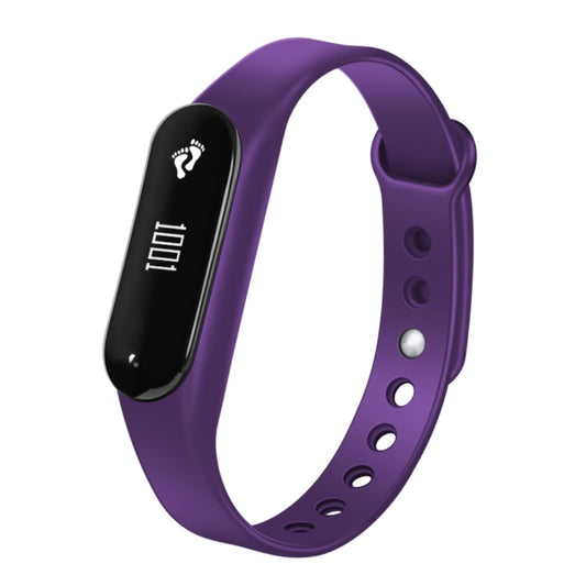 CHIGU C6 0.69 inch OLED Display Bluetooth Smart Bracelet, Support Heart Rate Monitor / Pedometer / Calls Remind / Sleep Monitor / Sedentary Reminder / Alarm / Anti-lost, Compatible with Android and iOS Phones (Purple) by bashfashion