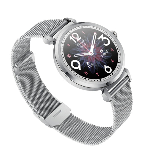 KC06 Women Menstrual Period Smart Watch Bracelet, Blood Pressure / Heart Rate Monitoring, Steel Strap(Silver) by bashfashion