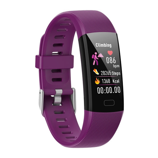 Y10 0.96 inch TFT Color Screen Smart Bracelet, Support Call Reminder/ Heart Rate Monitoring /Blood Pressure Monitoring/ Sleep Monitoring/Blood Oxygen Monitoring(Purple) by bashfashion