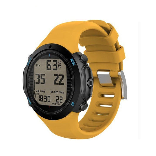 Smart Watch Silicone Watch Band for Suunto D6i(Yellow) by bashfashion