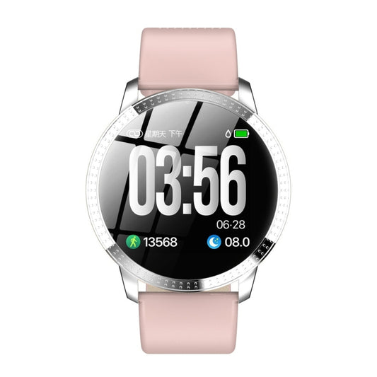 CF18 1.22 inch Color Screen IPX67 Waterproof Bluetooth Smartwatch, Support Call Reminder/ Heart Rate Monitoring /Blood Pressure Monitoring/ Sleep Monitoring(Pink) by bashfashion