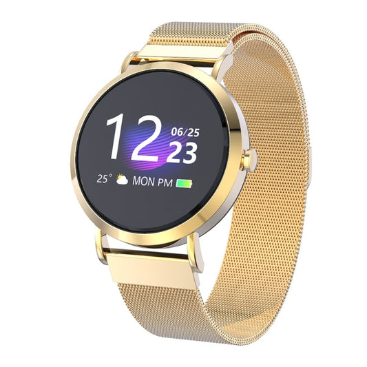 CV08C 1.0 inch TFT Color Screen Steel Watch Band Smart Bracelet, Support Call Reminder/ Heart Rate Monitoring /Blood Pressure Monitoring/ Sleep Monitoring/Blood Oxygen Monitoring (Gold) by bashfashion