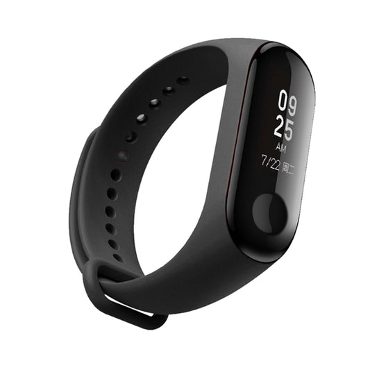 Silicone Watch Band for Xiaomi Mi Band 3(Black) by bashfashion