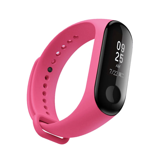 Silicone Watch Band for Xiaomi Mi Band 3(Pink) by bashfashion