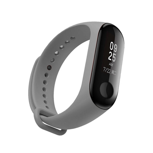 Silicone Watch Band for Xiaomi Mi Band 3(Grey) by bashfashion