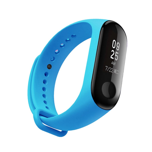 Silicone Watch Band for Xiaomi Mi Band 3(Blue) by bashfashion