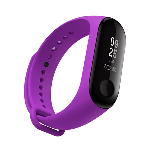 Silicone Watch Band for Xiaomi Mi Band 3(Purple) by bashfashion