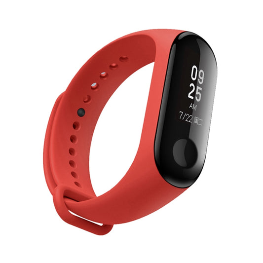 Silicone Watch Band for Xiaomi Mi Band 3(Red) by bashfashion