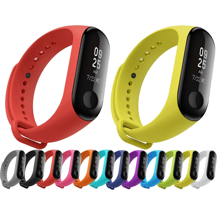 Silicone Watch Band for Xiaomi Mi Band 3(Black) by bashfashion