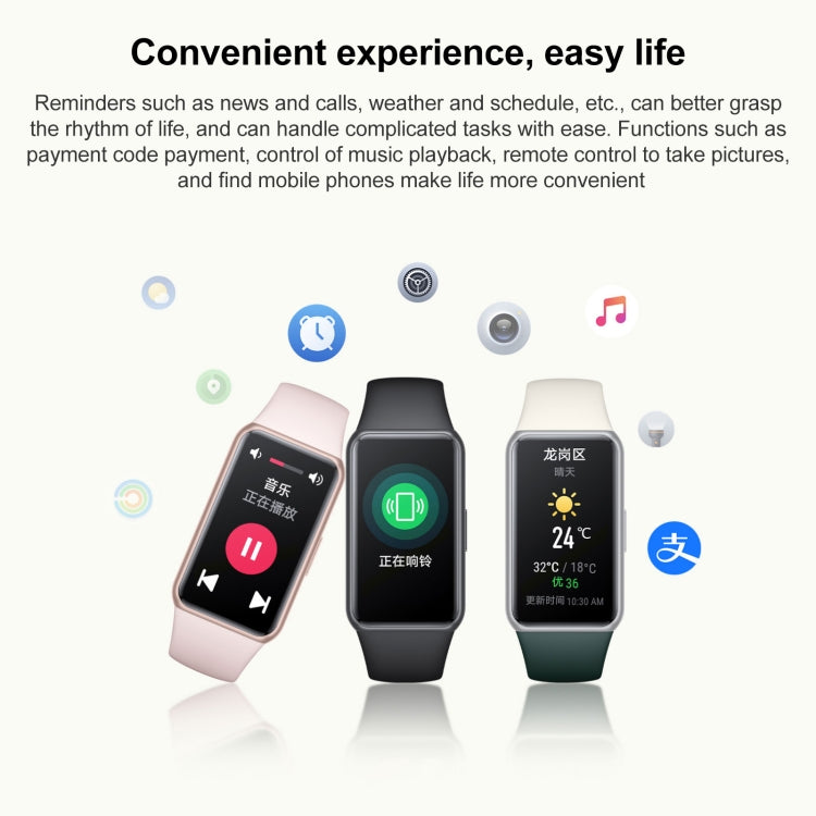 Honor Band 7, 1.47 inch AMOLED Screen, Support Heart Rate / Blood Oxygen / Sleep Monitoring(Black) by Huawei