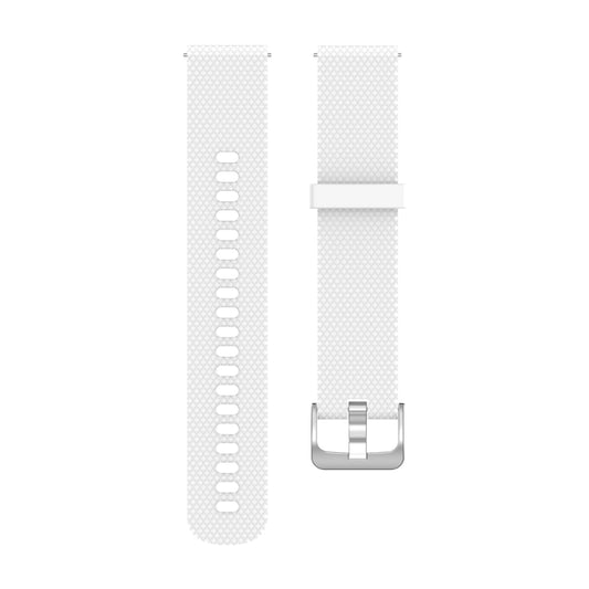 22mm Texture Silicone Wrist Strap Watch Band for Fossil Gen 5 Carlyle, Gen 5 Julianna, Gen 5 Garrett, Gen 5 Carlyle HR (White) by bashfashion