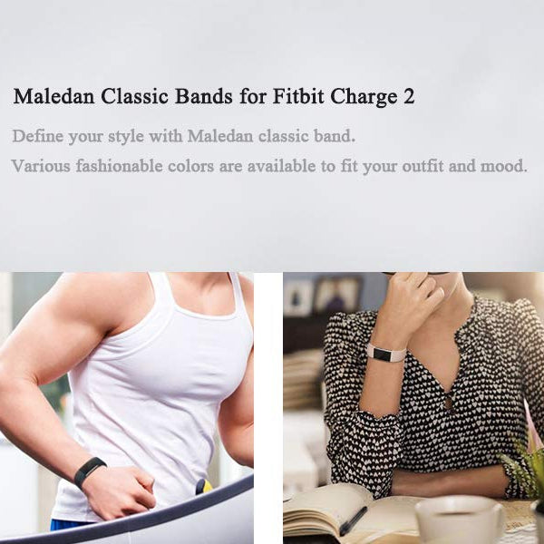 Square Pattern Adjustable Sport Watch Band for FITBIT Charge 2, Size: S, 10.5x8.5cm(Dark Purple) by bashfashion