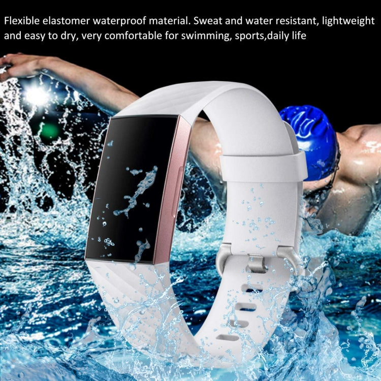 Diamond Pattern Adjustable Sport Watch Band for FITBIT Charge 2, Size: L, 12.5x8.5cm(Rose Red) by bashfashion