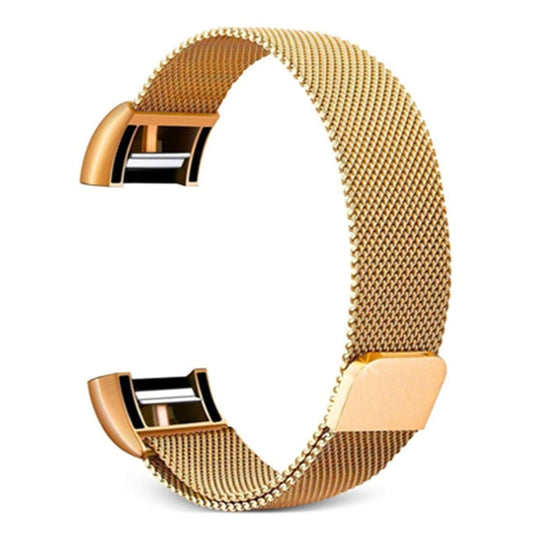 Smart Watch Stainless Steel Watch Band for FITBIT Charge 2, Size: L(Gold) by bashfashion