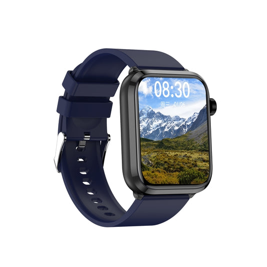 ET210 1.91 inch IPS Screen IP67 Waterproof Silicone Band Smart Watch, Support Body Temperature Monitoring / ECG (Dark Blue) by bashfashion