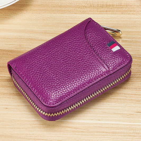 KB151 Multi-card Anti-magnetic RFID Organ Card Package Ladies Wallet (Purple) by bashfashion