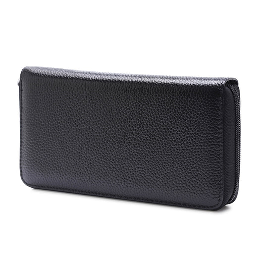 902 Antimagnetic RFID Litchi Texture Women Large Capacity Hand Wallet Purse Phone Bag with Card Slots(Black) by bashfashion