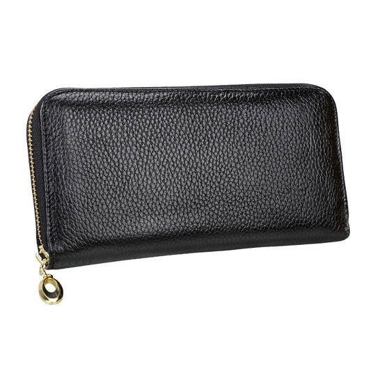 906 Antimagnetic RFID Litchi Texture Women Large Capacity Hand Wallet Purse Phone Bag with Card Slots(Black) by bashfashion