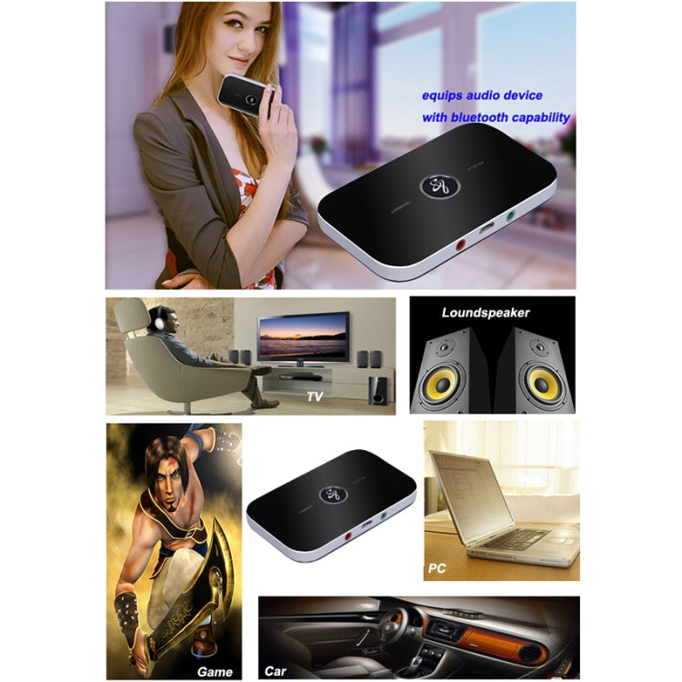 B6 Bluetooth 2 in 1 Audio Receiver / Transmitter Music Sound Adapter by bashfashion
