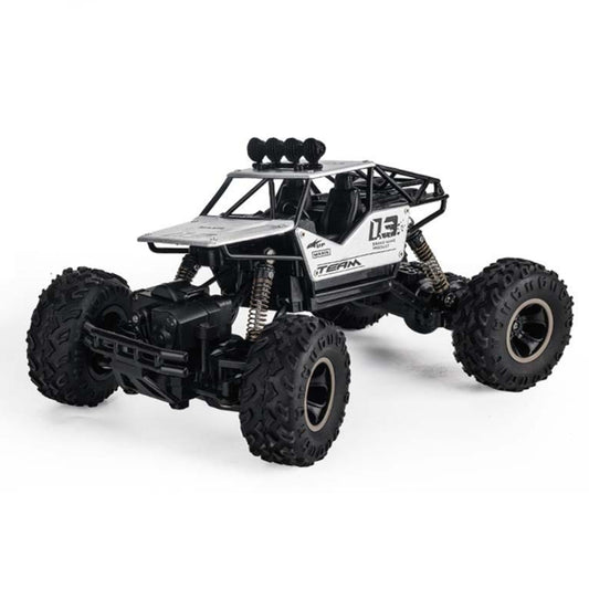 HD6026 1:16 Large Alloy Climbing Car Mountain Cross-country Four-wheel Drive Remote Control Car Toy, Size: 28cm(Silver) by bashfashion