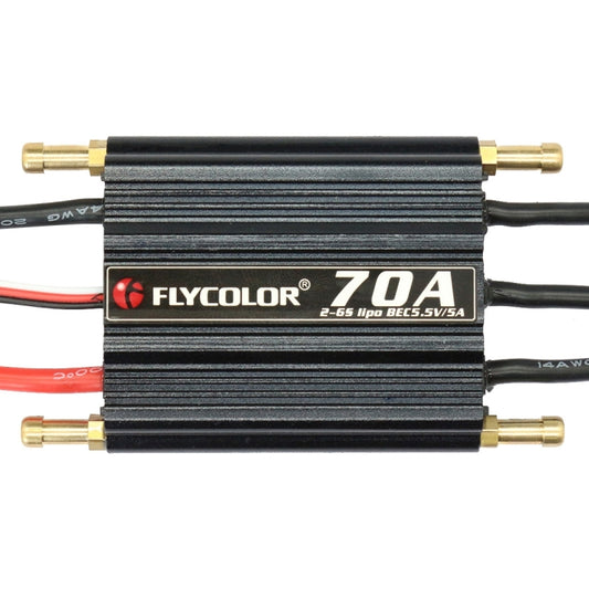 Flycolor Flymoster Series 70A 2-6S Waterproof Electronic Speed Controller for RC Boat by bashfashion