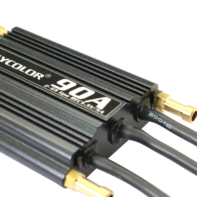 Flycolor Flymoster Series 90A 2-6S Waterproof Electronic Speed Controller for RC Boat by bashfashion