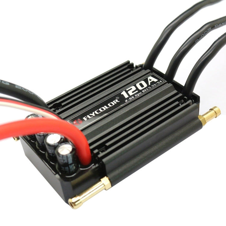 Flycolor Flymoster Series 120A 2-6S Waterproof Electronic Speed Controller for RC Boat by bashfashion