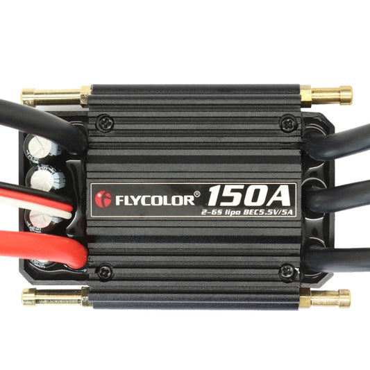 Flycolor Flymoster Series 150A 2-6S Waterproof Electronic Speed Controller for RC Boat by bashfashion
