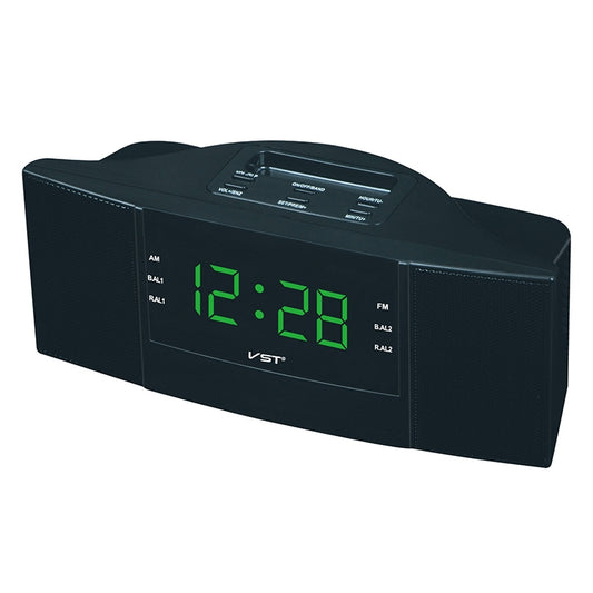 Clock Controlled Radio LED Clock AM / FM Digital Gift(Green) by bashfashion