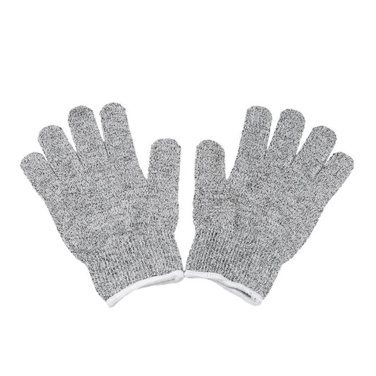 A Pair Cut-resistant Gardening Gloves HPPE Food-grade 5-Level Anti-cutting Anti-wear Safety Working Gloves, Size: L, Length: 24cm(White) by bashfashion