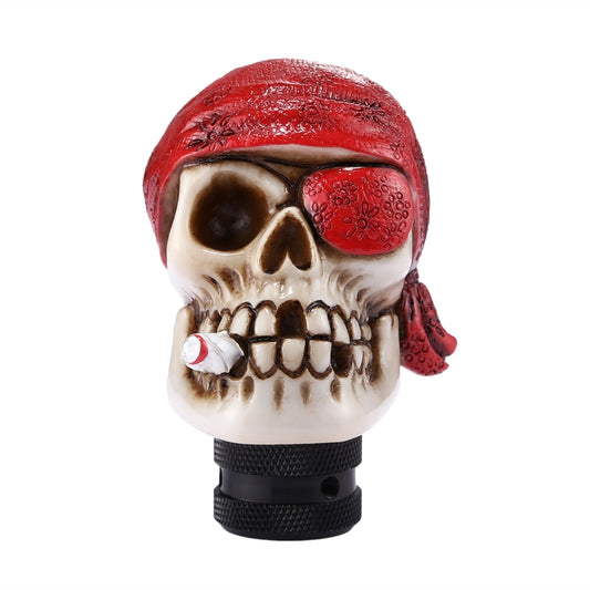 Pirate Skull Shaped Universal Vehicle Car Shifter Cover Manual Automatic Gear Shift Knob (Red) by bashfashion