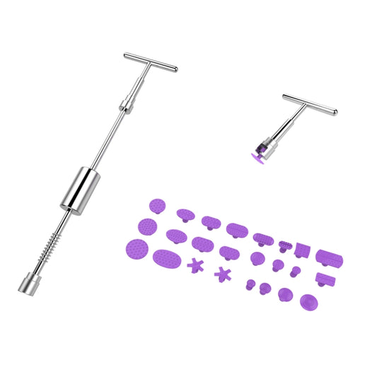 Auto Repair Body Tool Kit PDR Dent Paintless Repair Tools Dent Puller Slide Hammer Reverse Hammer Aluminum Suction Cups for Dent by bashfashion