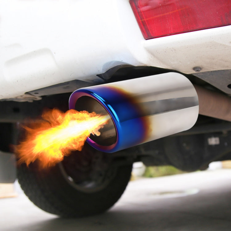 Car Styling Stainless Steel Exhaust Tail Muffler Tip Pipe for VW Volkswagen 1.2T Swept Volume(Blue) by bashfashion