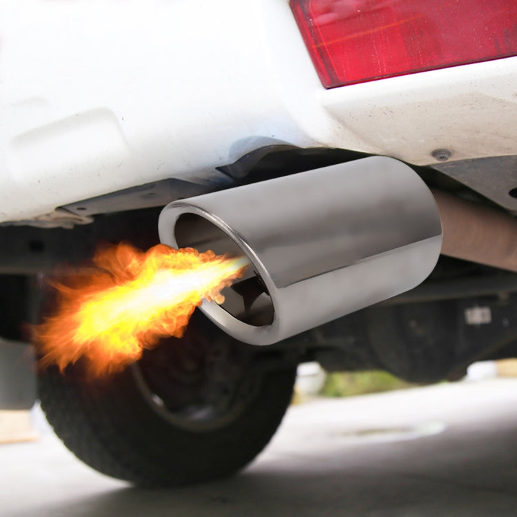 Car Styling Stainless Steel Exhaust Tail Muffler Tip Pipe for VW Volkswagen 1.2T Swept Volume(Silver) by bashfashion