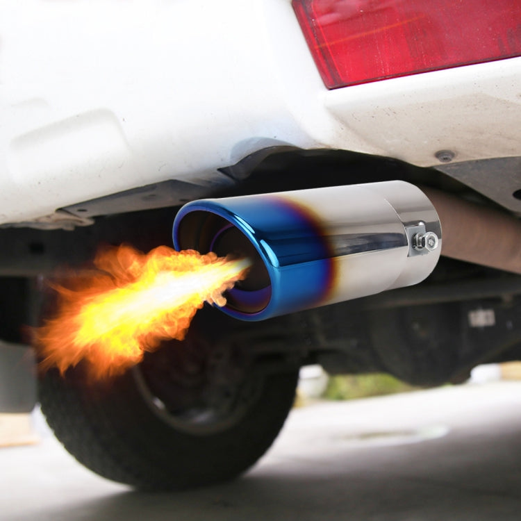 Universal Car Styling Stainless Steel Straight Exhaust Tail Muffler Tip Pipe by bashfashion