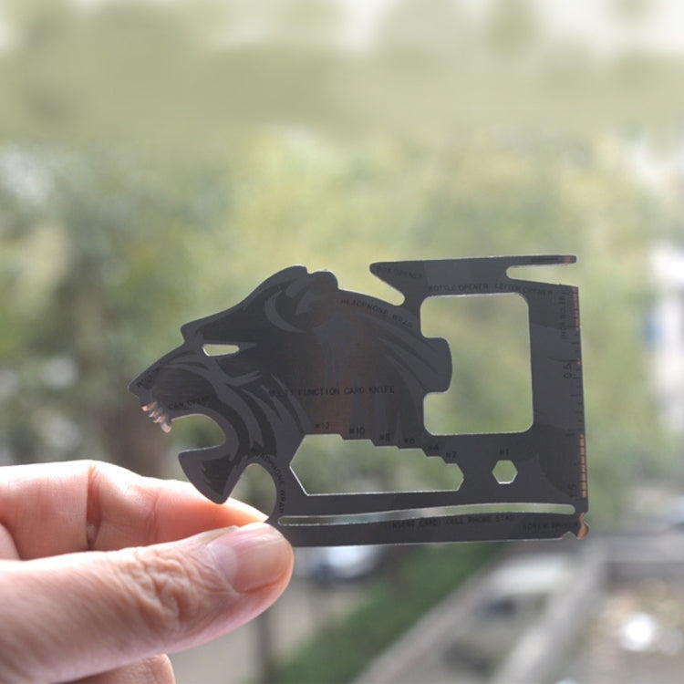 18 in 1 Multi-functional Stainless Steel Outdoor Camping EDC Steller Card Knife Screwdriver Headphone Wrap Fruit Peeler Phone Kickstand Inch and Centimeter Ruler Opener by bashfashion