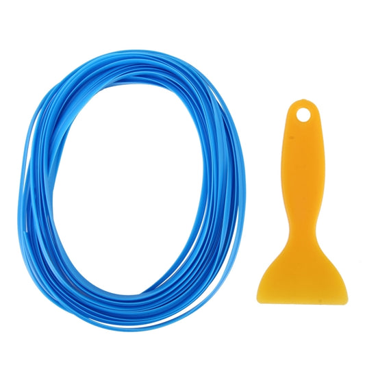 5m Flexible Trim For DIY Automobile Car Interior Moulding Trim Decorative Line Strip with Film Scraper(Baby Blue) by bashfashion