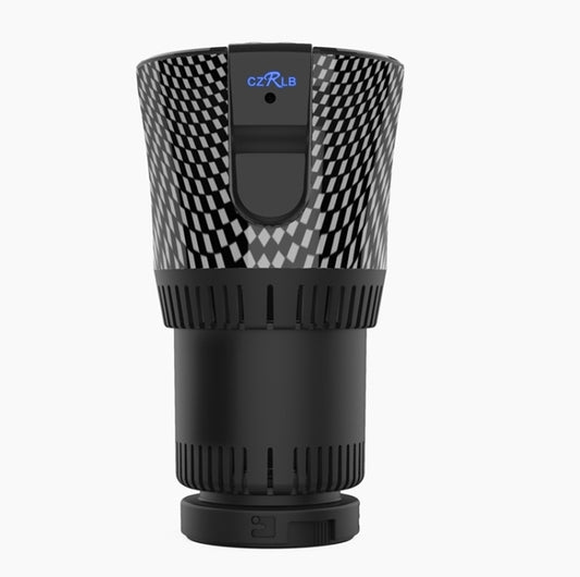 Portable 12V Car Smart Dual-purpose Heating Cooling Cup Holder (Black) by bashfashion