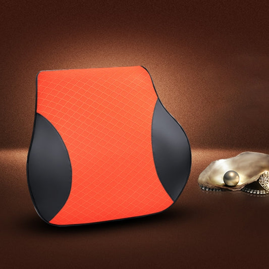 Four Seasons Breathable Memory Foam Car Lumbar Pillow Polyester Pillow (Orange) by bashfashion