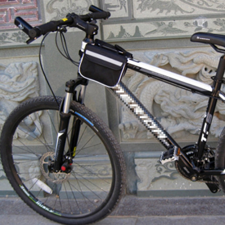 Bicycle Phone Bags Mountain Road Bike Front Head Bag Saddle Bag (Black) by bashfashion