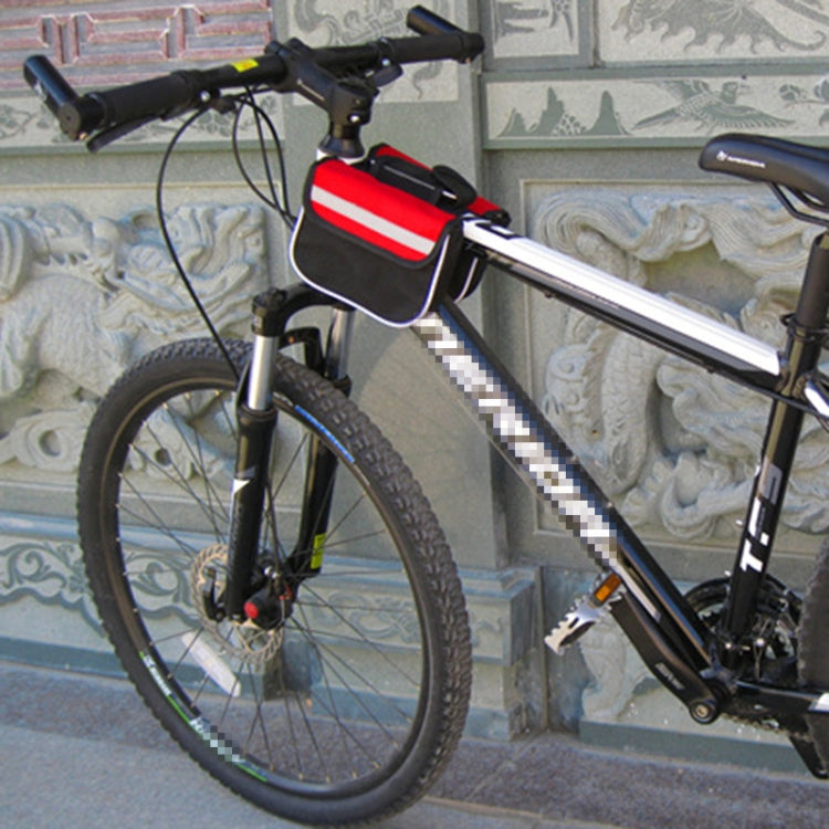 Bicycle Phone Bags Mountain Road Bike Front Head Bag Saddle Bag (Red) by bashfashion