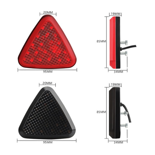 Bicycle / Mountain Bike X Style Triangle Pilot Light LED Tail Light (Red) by bashfashion