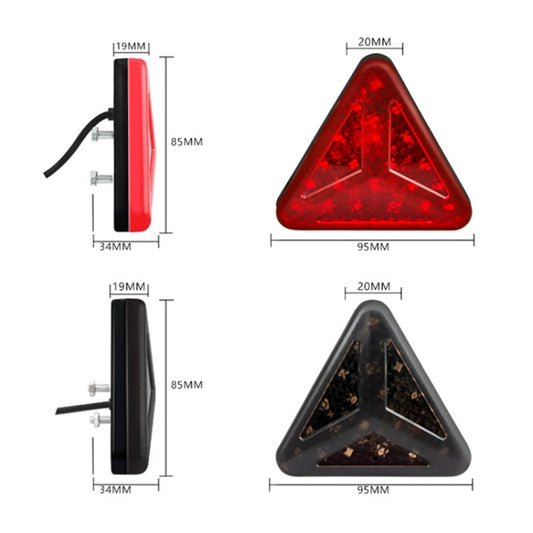 Bicycle / Mountain Bike Y Style Triangle Pilot Light LED Tail Light (Red) by bashfashion