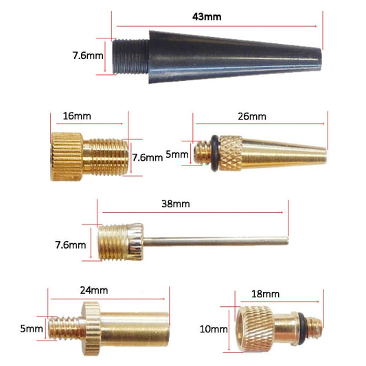 30 in 1 Inflator Adapter French Mouth / US Mouth / UK Mouth Inflation Needle Adapter by bashfashion