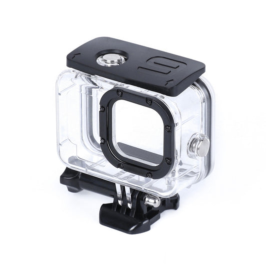 45m Waterproof Housing Protective Case with Buckle Basic Mount & Screw For GoPro HERO10 Black / HERO9 Black by bashfashion
