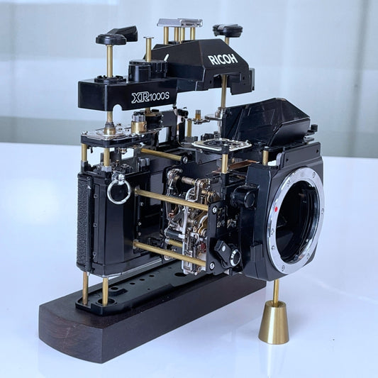 For Ricoh Non-Working Fake Dummy Camera Model Room Props Display Photo Studio Camera Model (Black) by bashfashion