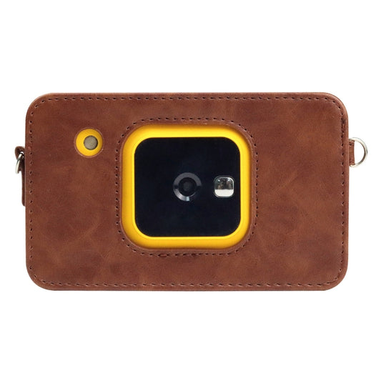 For Kodak Mini Shot2 C210 instax Full Body Camera PU Leather Case Bag with Strap(Brown) by bashfashion