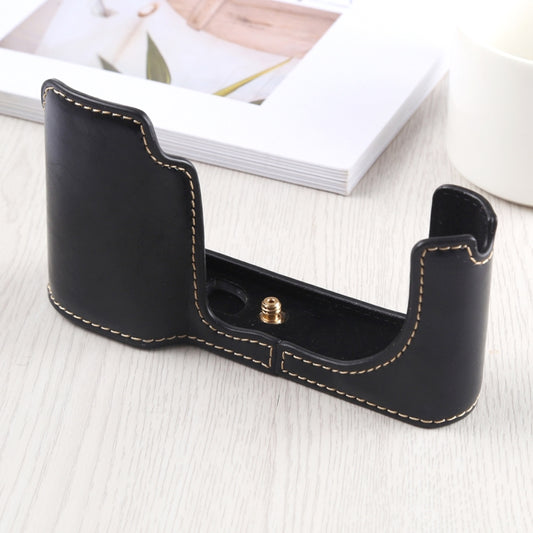 1/4 inch Thread PU Leather Camera Half Case Base for Leica TL (Typ 701) (Black) by bashfashion