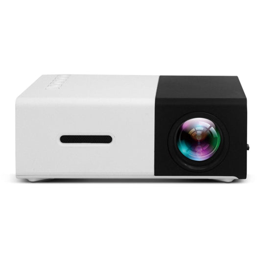 YG300 400LM Portable Mini Home Theater LED Projector with Remote Controller, Support HDMI, AV, SD, USB Interfaces, (Built-in 1300mAh Lithium battery)(Black) by bashfashion
